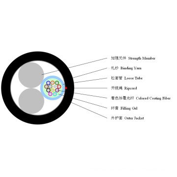 12-Core Single-Mode Fibra Optic Cable